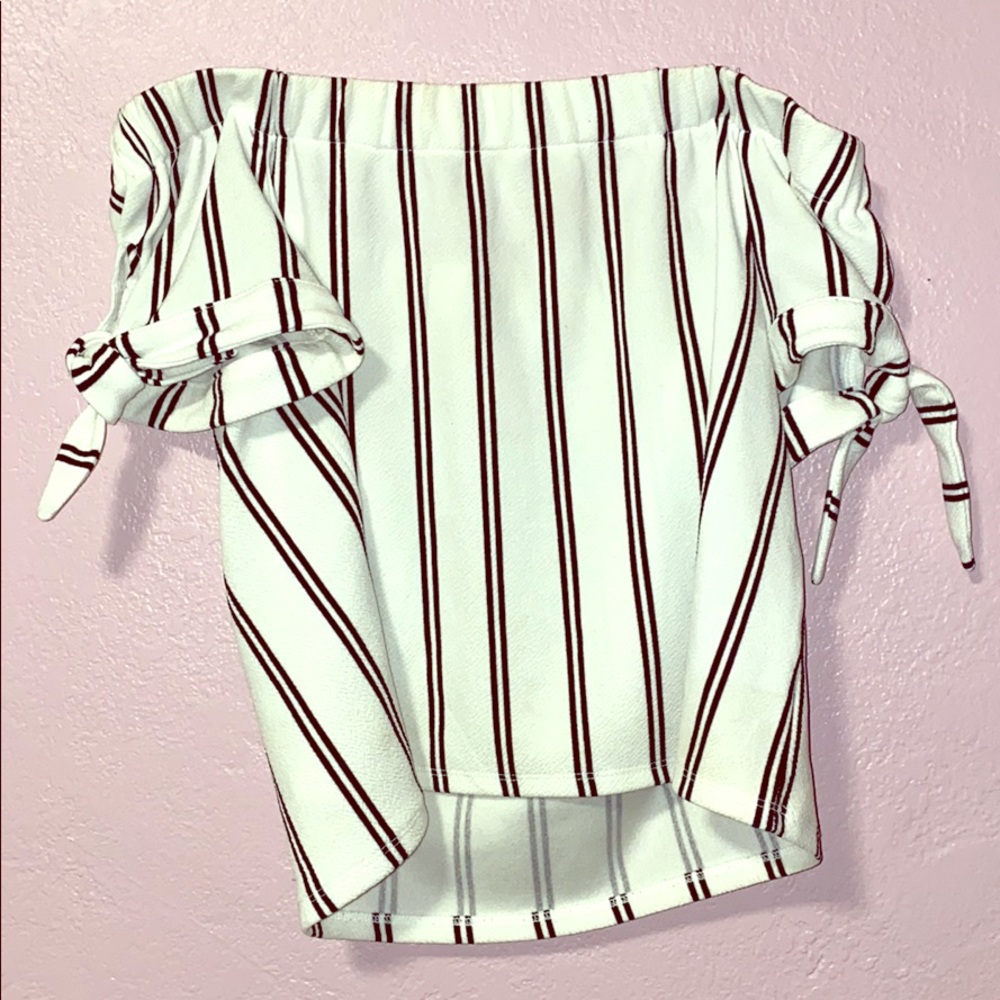 Off the shoulder crop top